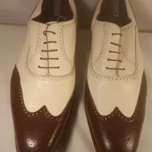 Mezlan | Shoes | Mezlan Mens Leatherbrown Creme Brogue  display picture 2